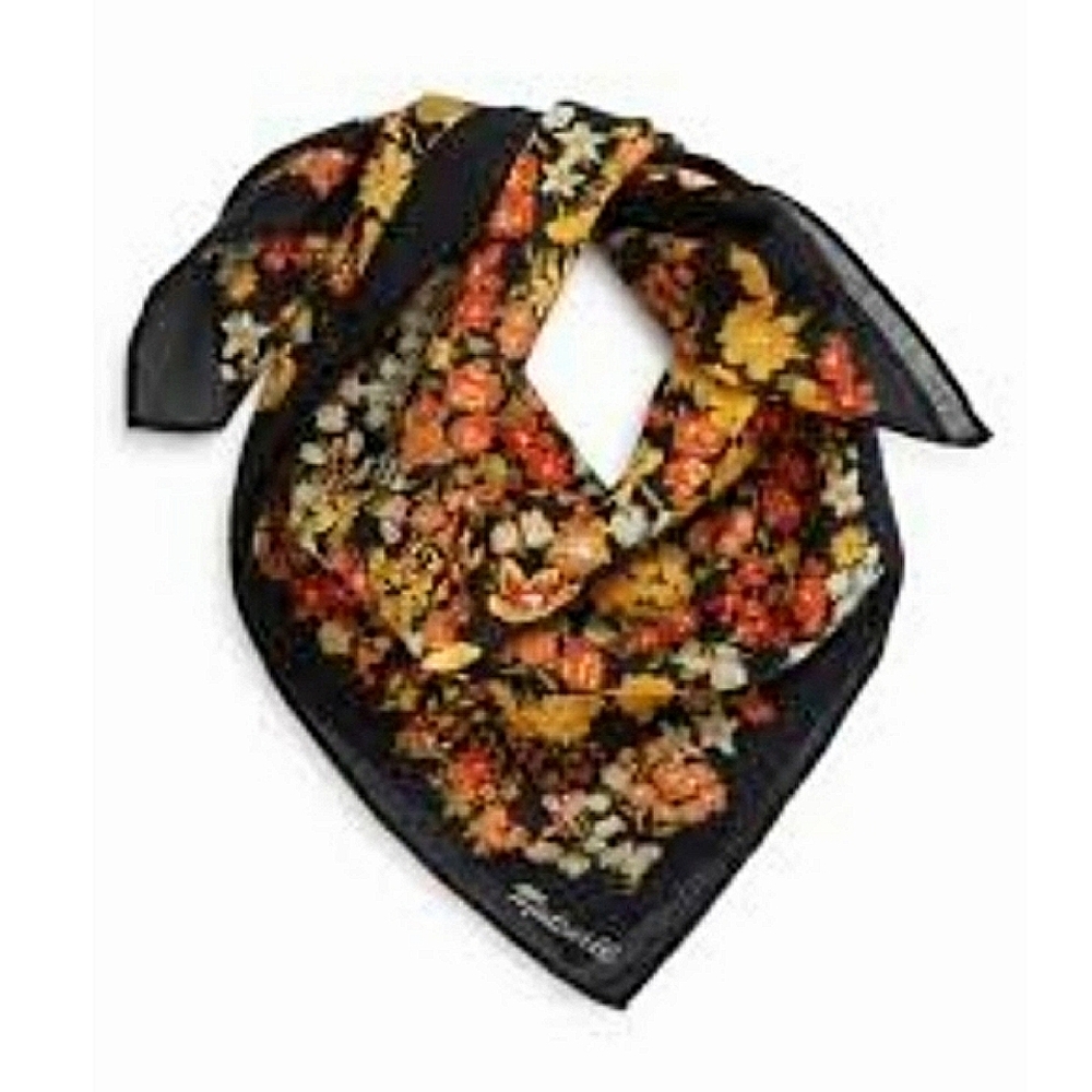 Preowned Madewell bandana in Packed Floral Almost Black